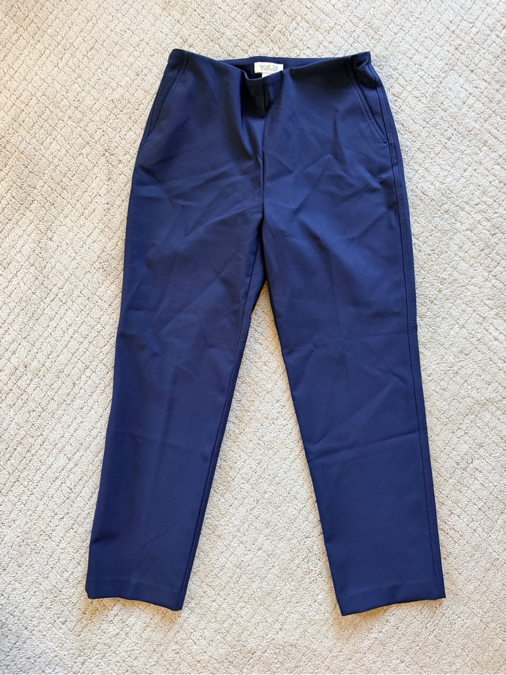 Rachel Zoe Navy Straight-Leg Women's Pants